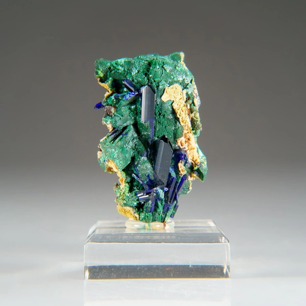 Azurite with Malachite from Tsumeb Mine, Otavi-Bergland District, Oshikoto, Namibia