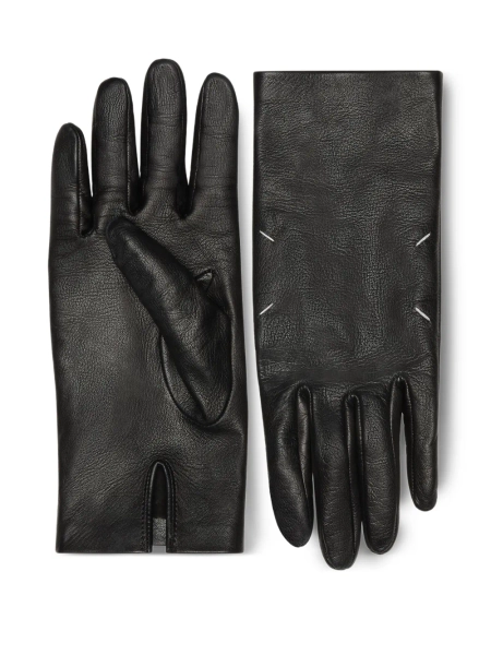Maison Margiela lambskin four-stitch gloves | S