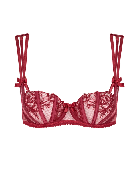 Agent Provocateur Balcony Non Padded Bra in Burgundy | By Agent Provocateur