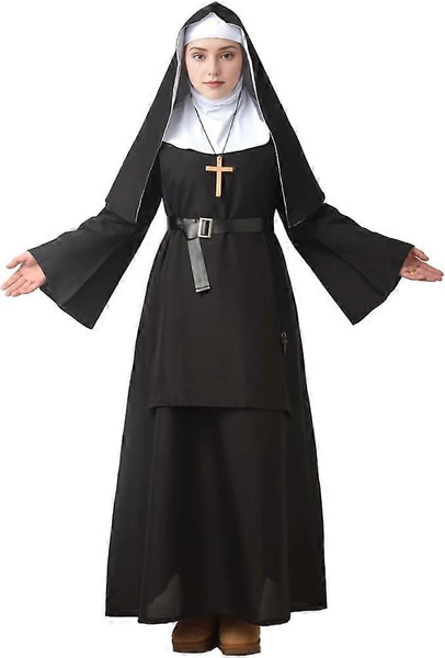 Nonne Kostyme Nonne Antrekk for Halloween Cosplay