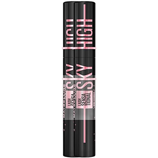 Maybelline New York Lash Sensational Sky High Cosmic Doppelpack Sky-High-Technologie für lange und volle Wimpern mit tiefschwarzer Textur