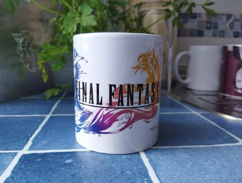 Final Fantasy X logo mug
