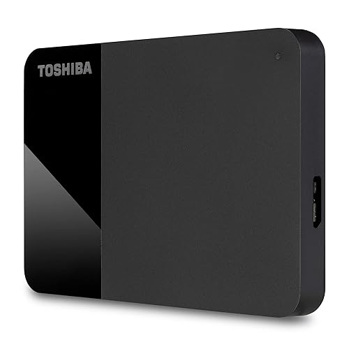 Toshiba 1TB Canvio Ready - Disco Duro Externo Portátil de 2,5 Pulgadas con USB 3.2 Gen 1 de Alta Velocidad, Compatible con Microsoft Windows 8.1, 10, 11 y macOS, Negro (HDTP310EK3AA) - Canvio Ready - 1TB