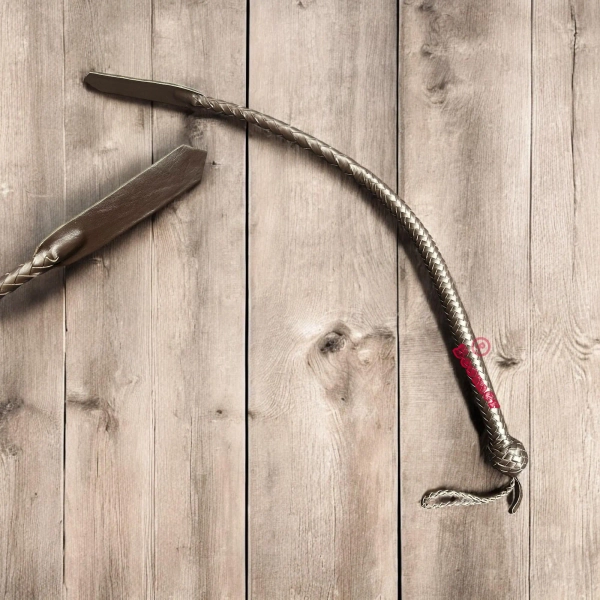 Spank Bull Whip Premium Quality 3 Feet Long 16 Plaits Top Grain Leather/Flogger Horse Training Stick BDSM Spanking Slave punish Riding Crop