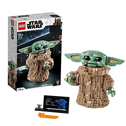 LEGO 75318 Star Wars: The Mandalorian Das Kind, große Baby-Yoda-Figur zum Bauen und Sammeln für Fans ab 10 Jahren, tolle Zimmer-Deko für Fans, Geschenkidee für Kinder und Erwachsene - Single