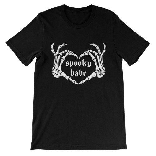 Spooky Babe Short Sleeve T-Shirt - XL / Black