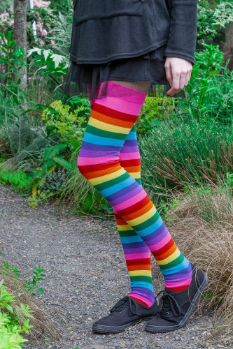 Long Pride Stripes Tube Socks | Gilbert Baker Rainbow