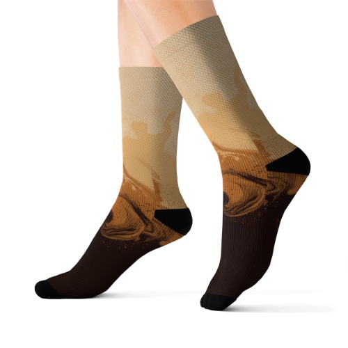 Mocha Madness Sublimation Socks | L