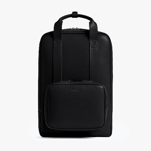 Metro Backpack | Carbon Black (Vegan Leather)