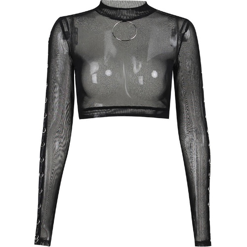Hot See Through Skinny Goth Clothing - M / top
