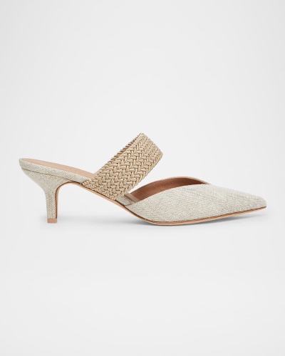 Maisie Linen Strap Mules