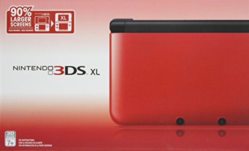 Nintendo 3DS XL - Red/Black (Renewed) - Red/Black