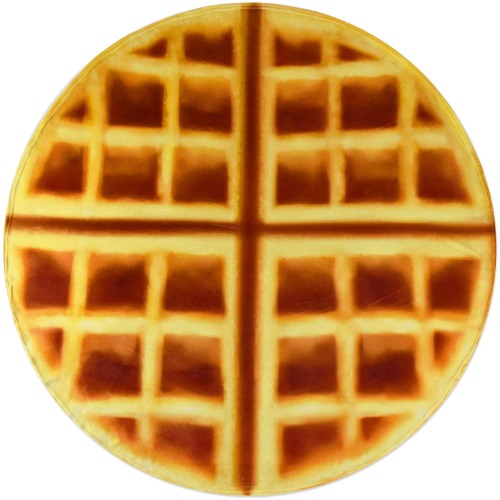 CASOFU Waffles Blanket, Giant Flour Waffles Throw Blanket, Novelty Waffles Blanket for Your Family, Soft and Comfortable Flannel Waffles Blanket. (Brown and Yellow,60 inches) - Brown and Yellow 60 inches