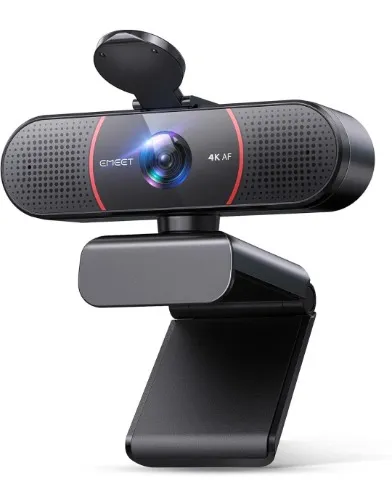 Amazon.com: EMEET C960 4K Webcam for PC, 4K UHD Sony Sensor, PDAF Auto Focus, Dual AI Noise-Cancelling Mics, Auto Light Correction, 73° FOV, Plug&Play Webcam w/Privacy Cover, Works w/Zoom/Teams/Skype/Google Meet : Electronics