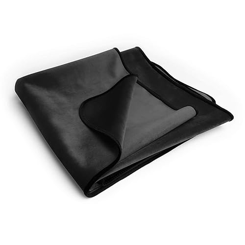 Avana Waterproof Throw - Sensual Blanket for Adults - Made in The USA - Regular Size, Micro-Velvet Black - Regular Size - Black
