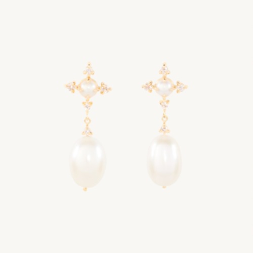 Pearl Moonflower Earrings | Catbird
