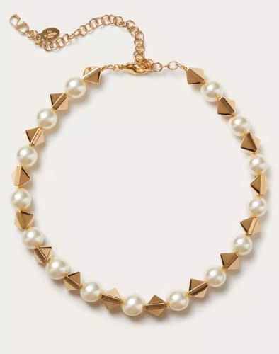 Rockstud Pearl Necklace | Valentino