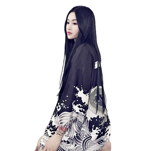 G-like Women Japanese Kimono Cardigan - Autumn Harajuku Ancient Style Bathrobe Cardigan Sunscreen Clothes Pajamas Jacket Feather Knitting Coat