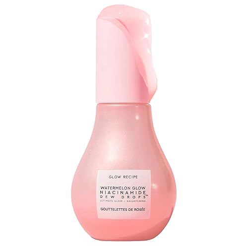 Glow Recipe Watermelon Glow Niacinamide Dew Drops Face Serum, 40ml | Hydrating Hyaluronic Acid Skincare Serum - 1.35 Fl Oz (Pack of 1)