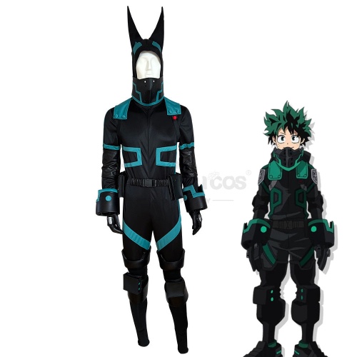Anime My Hero Academia: World Heroes' Mission Cosplay Izuku Midoriya Cosplay Costume Plus Size - XL