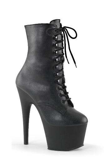 Pleaser USA Adore-1020 7inch Pleaser Boots - Matte Black | Black / UK 6 - US 9 - EU 39
