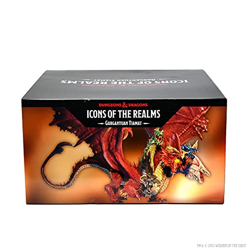D&D Icons of The Realms Miniatures: Gargantuan Tiamat | WizKids Dragon - Tiamat