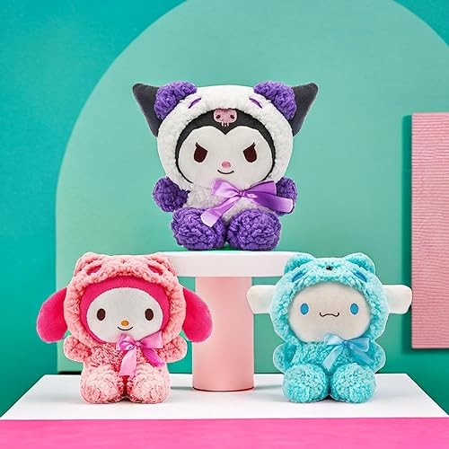 YWBEQWNC 3 PCS Christmas Plushies, Kuromi Plush, My Melody Plush and Cinnamon roll Plush,8 Inch