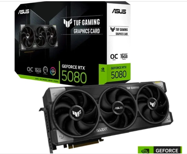ASUS TUF Gaming GeForce RTX 5080 16GB GDDR7 OC Edition Graphics Card | ✅