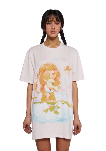 Roaring Rhythms Oversized Tee | PINK / L/XL