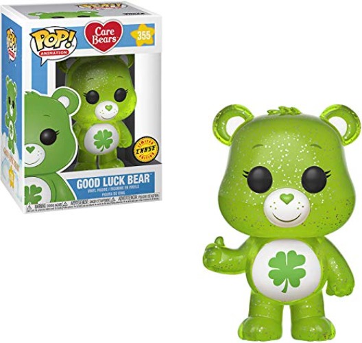 Fun ko Good Luck Bear (Chase Edition): Care Bears x POP! Animation Vinyl Figure & 1 POP! Compatible PET Plastic Graphical Protector Bundle [#355 / 26695 - B]