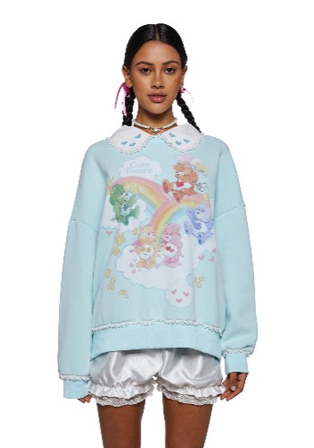 In Good Company Oversized Sweatshirt - Blue | LIGHT BLUE / X-Large