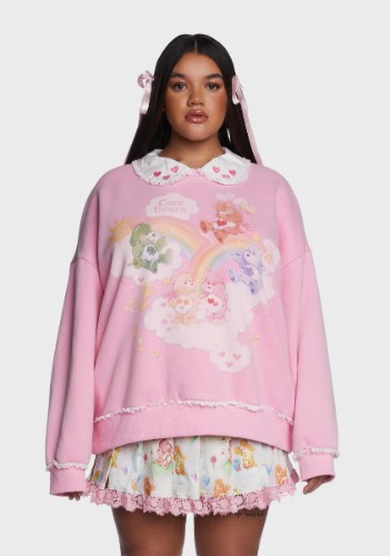 Plus In Good Company Oversized Sweatshirt | PINK / 1X