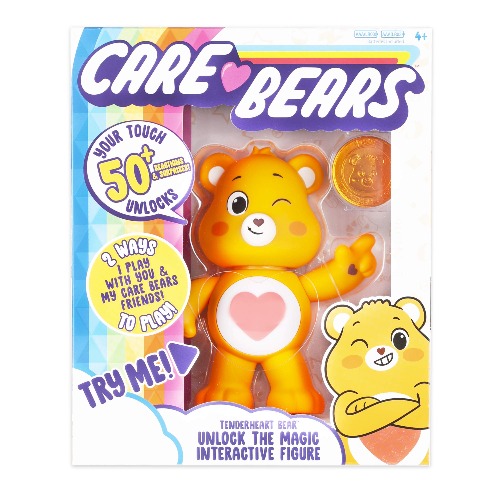 Care Bears Tenderheart Bear Interactive Collectible Figure , White - Tenderheart Bear