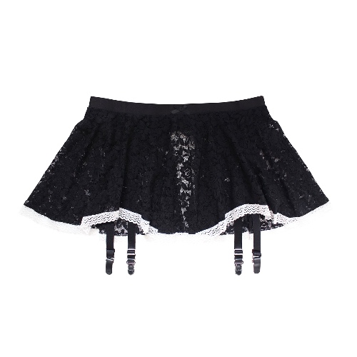 Andie Suspender Resurrection Lace with White Trim | Resurrection Lace / M