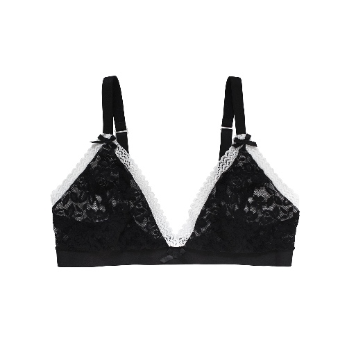 Sally Bralette Resurrection Lace with White Trim | Resurrection Lace / S