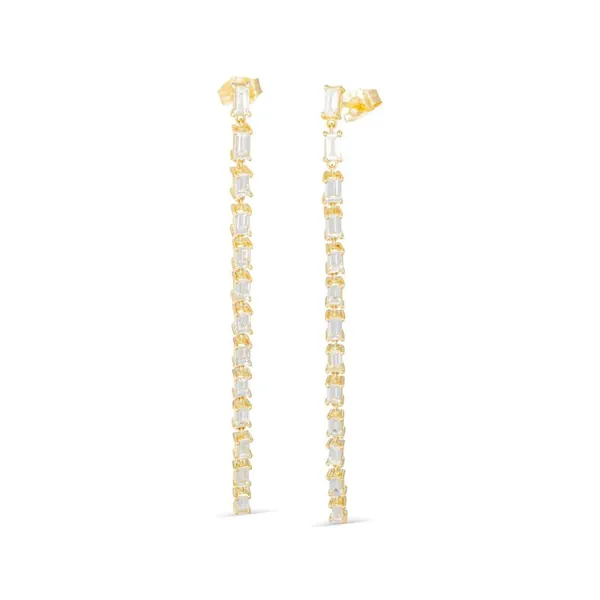 Diamond Tennis Earrings