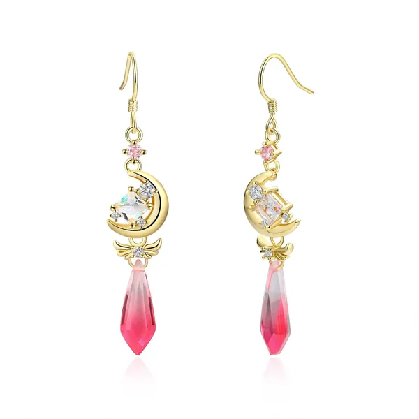 Leia Crystal Drop Earrings