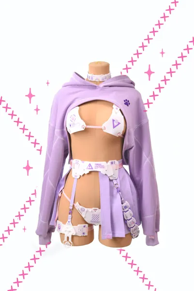 Purple Cyber Neko (Full Set)