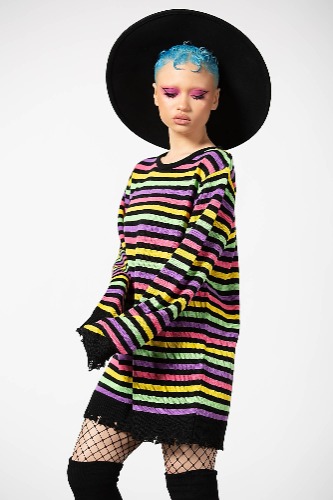 Rainbow Warrior Knit Sweater size M