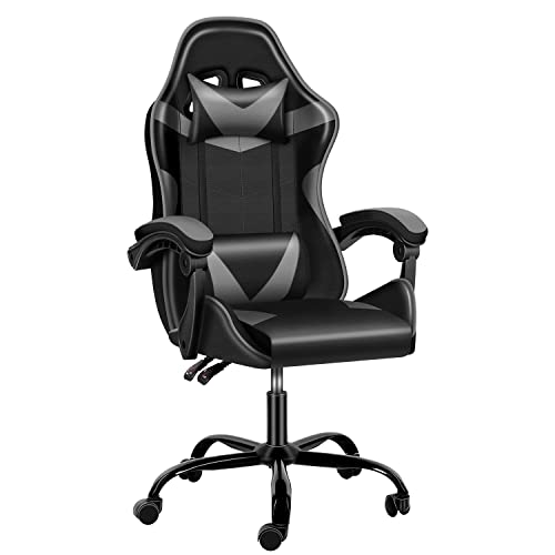 Simple Deluxe ‎ Gaming Chair, without footrest, Black/Grey