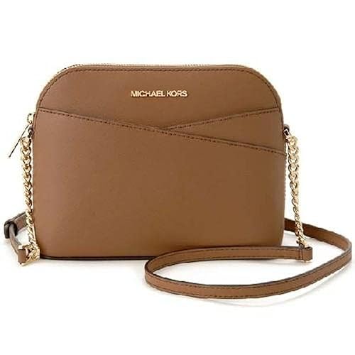 Michael Kors Jet Set Medium Crossbody Leather Handbag - Brown