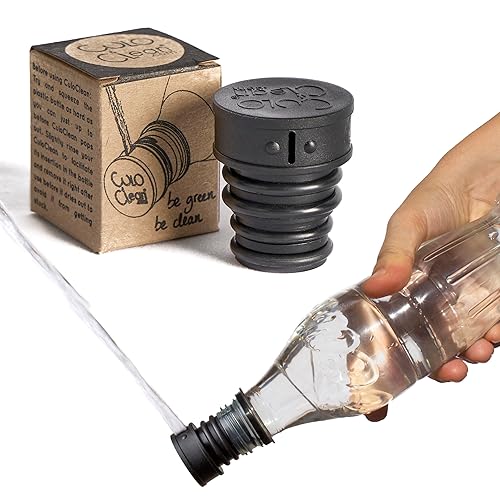 CuloClean Portable Bidet for Toilet, Travel, Hiking or Camping. Compatible with Every Bottle. Ultralight (12g, 0.42 oz). (CuloClean, 1pcs Black) - 1pcs Black