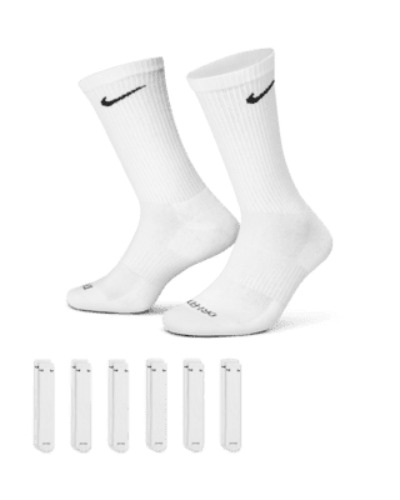 Nike Everyday Plus Cushioned Training Crew Socks (6 Pairs)