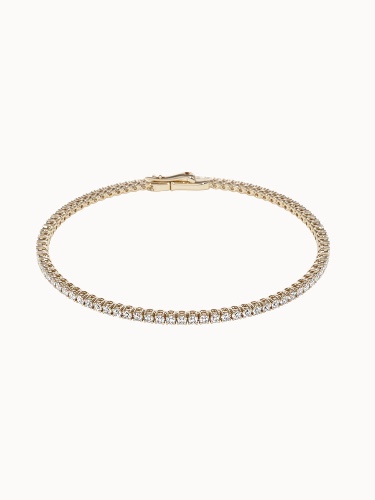 Classic Round Diamond Tennis Bracelet - Small 2.80cts (2mm) / 16cm