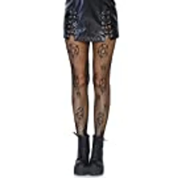 Leg Avenue womens Dark Alternative Fishnet Tights Costume Hosiery