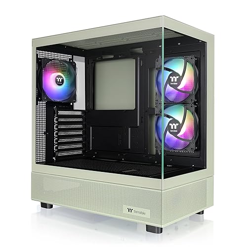 Thermaltake View 270 Plus TG ARGB Matcha Green Mid Tower E-ATX Case; 3x120mm ARGB Fans Included; Support Up to 360mm Radiator; Front & Side Dual Tempered Glass Panel; CA-1Y7-00MEWN-01; 3 Year Warranty - View 270 - Matcha Green