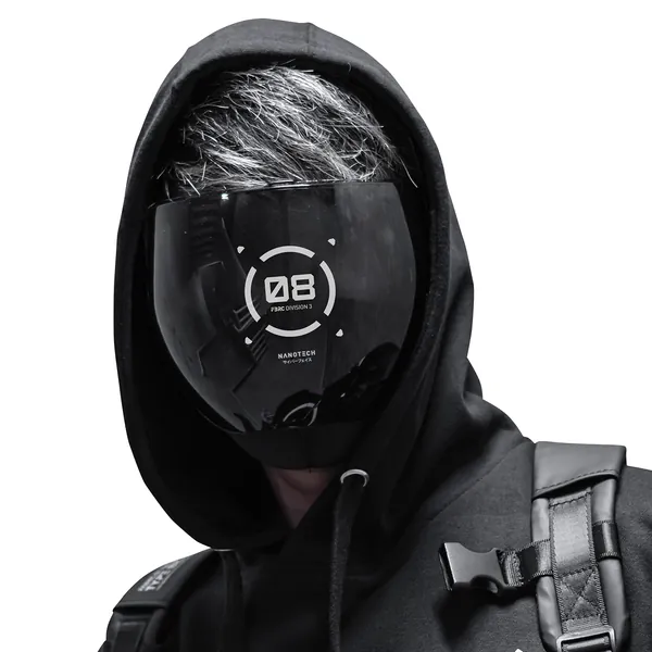 Fabric of the Universe Techwear Graphic Cyberpunk Face Shield Protection Goggle (CR-30)