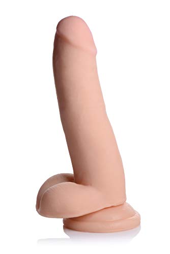 Lynx 8 Inch Dual Density Realistic Dildo - Light