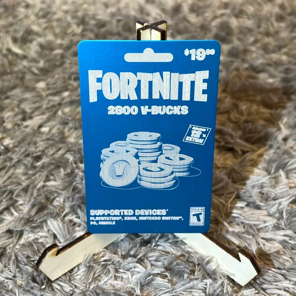 Metal 19 Dollar Fortnight Card Aluminum Gift