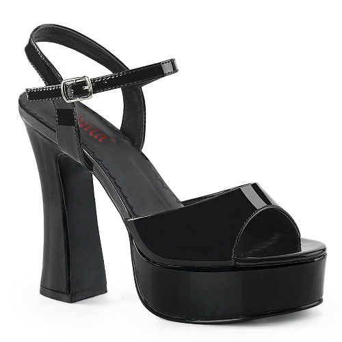 5 Inch Heel DOLLY-09 Black Pat | 13 / Black